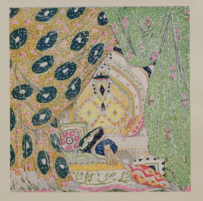 Oriental Scenery Design by Leon Bakst